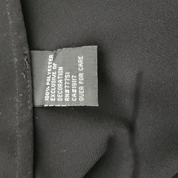 Betsey Johnson Black Coctail Evening Flirty Sheer Embroidered Dress 6 - Picture 10 of 10